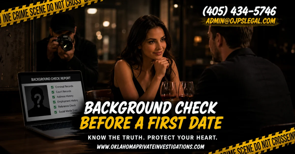 Background check before a first date