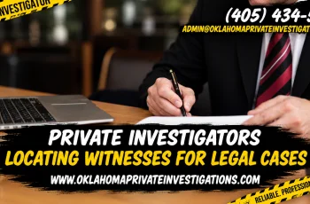 Private Investigators Locating Witnesses for Legal Cases