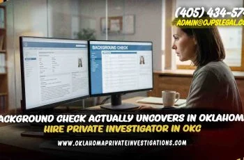 What a Professional Background Check Actually Uncovers in Oklahoma